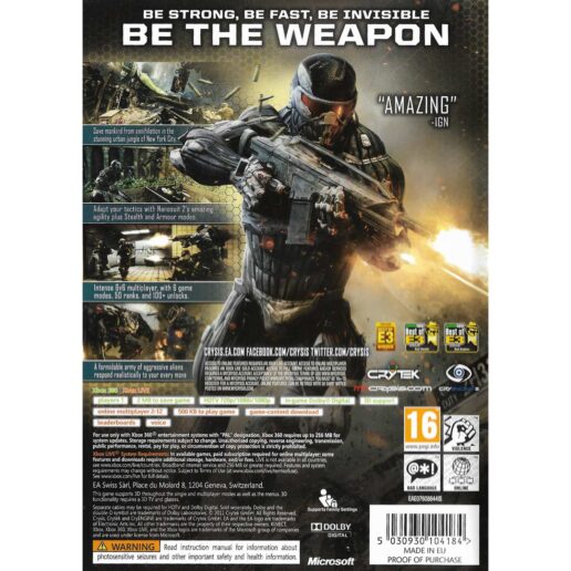 Crysis 2 Xbox 360 Classics (Begagnad)