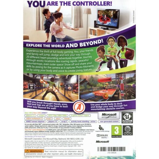 Kinect Adventures Xbox 360 Kinect (Begagnad)