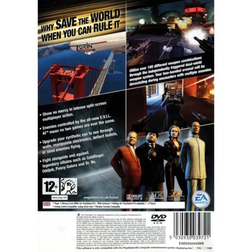 GoldenEye Rogue Agent Playstation 2 PS2 (Begagnad)