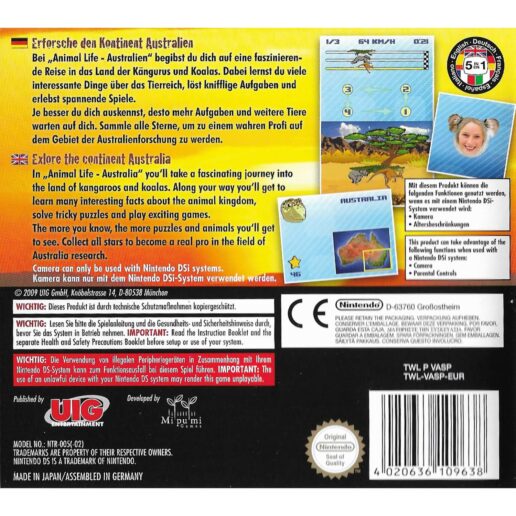 Animal Life Australia Nintendo DS (Begagnad)