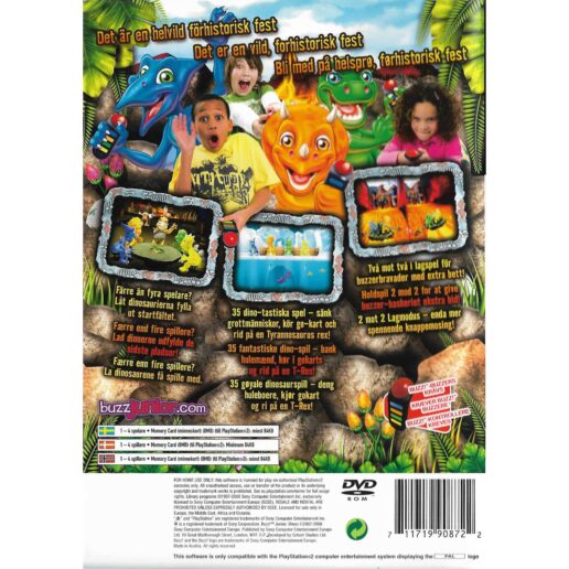 Buzz Junior Dinos Playstation 2 PS2 Nordic (Begagnad)