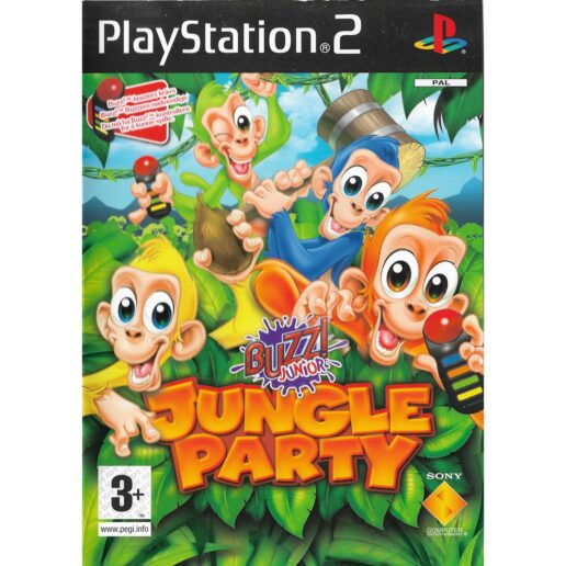 Buzz Junior Jungle Party Playstation 2 PS2 Bundle Copy Nordic (Begagnad)