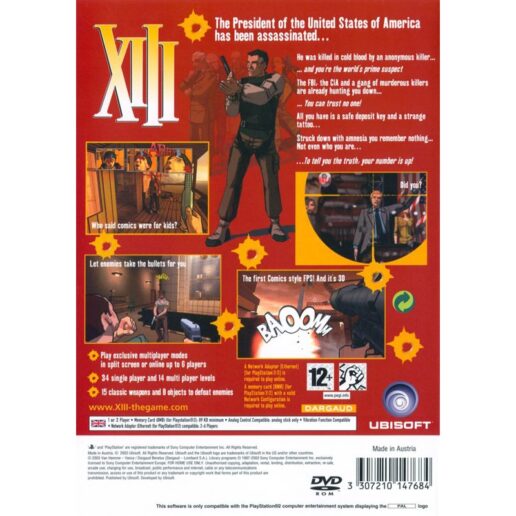 XIII Playstation 2 PS2 (Begagnad)