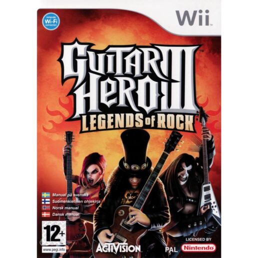 Guitar Hero III Legends of Rock Nintendo Wii Nordic (Begagnad)