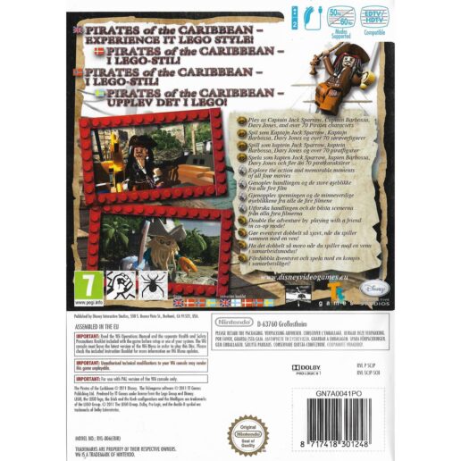 Lego Pirates of the Caribbean Nintendo Wii Nordic (Begagnad)