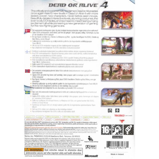 Dead or Alive 4 Xbox 360 Nordic (Begagnad)