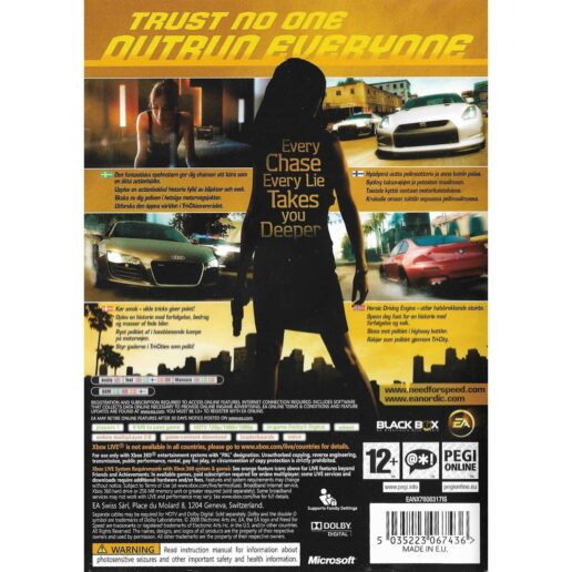 Need for Speed Undercover Xbox 360 Nordic (Begagnad)