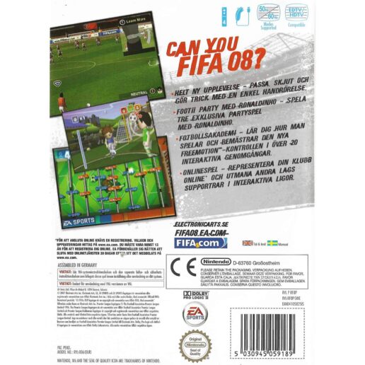 FIFA 08 Nintendo Wii Swedish (Begagnad)