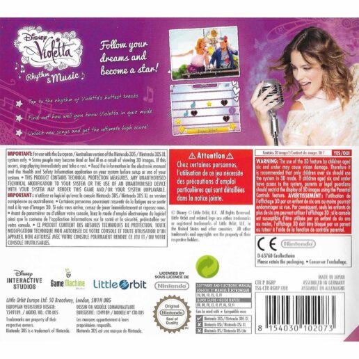 Disney Violetta Rhytm & Music Nintendo 3DS (Begagnad)