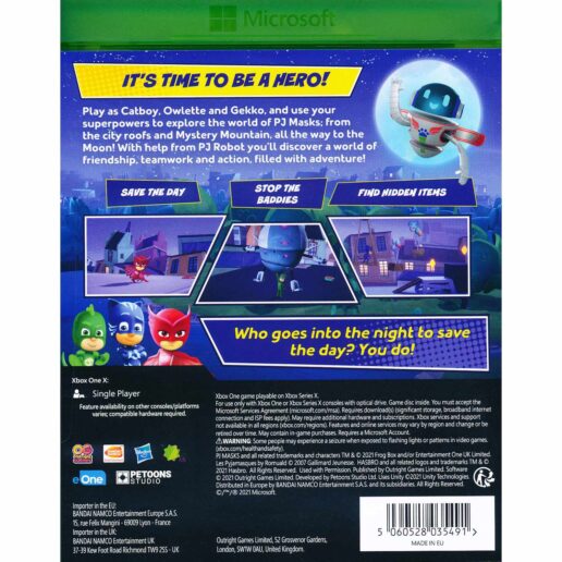 PJ Masks Heroes of The Night Xbox One Xbox Series X