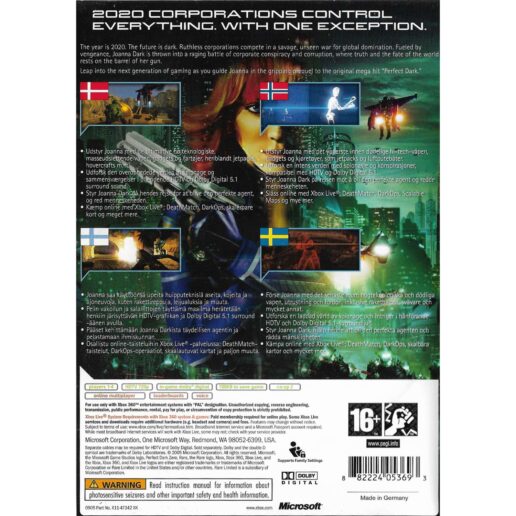 Perfect Dark Zero Xbox 360 Nordic (Begagnad)