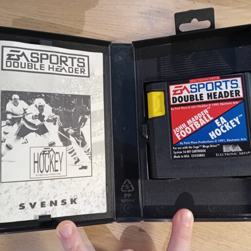EA Sports Double Header Hockey + John Madden Football Sega Mega Drive