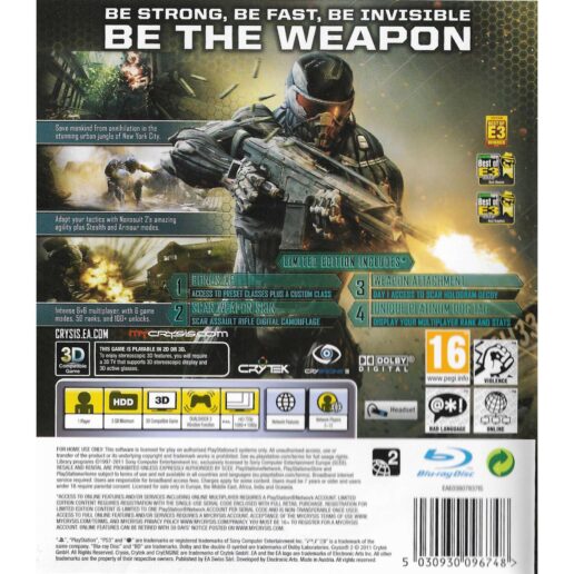Crysis 2 Limited Edition Playstation 3 PS3 (Begagnad)