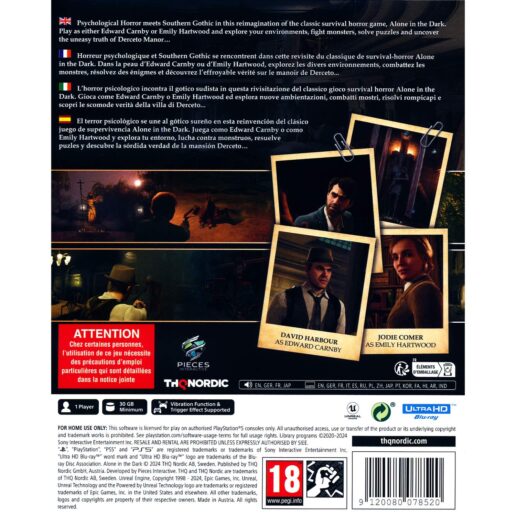 Alone in the Dark Playstation 5