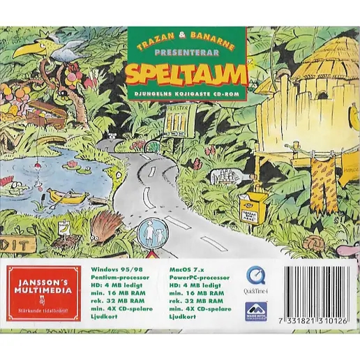 Trazan & Banarne presenterar Speltajm PC CD Swedish (Begagnad)