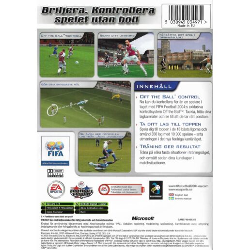 FIFA Football 2004 Xbox Swedish (Begagnad)
