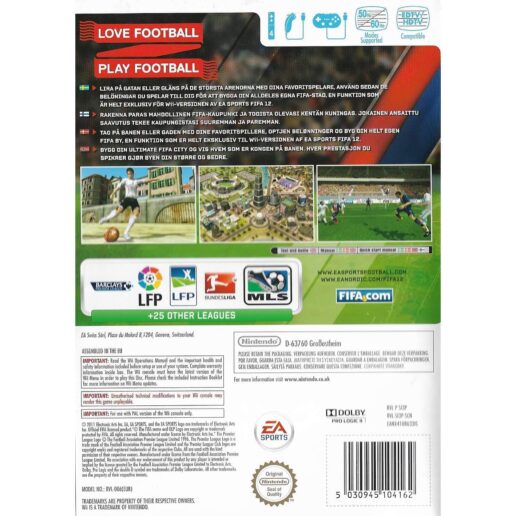 FIFA 12 Nintendo Wii Nordic (Begagnad)