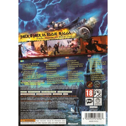 Brutal Legend Xbox 360 Nordic (Begagnad)