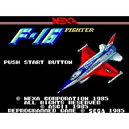 F-16 Fighter Sega Master System Sega Card (Begagnad)