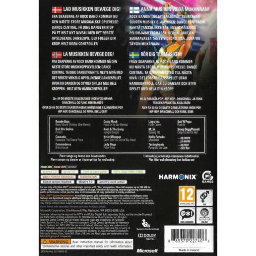 Dance Central Xbox 360 Kinect Nordic (Begagnad)