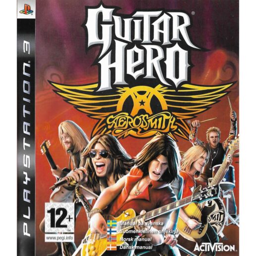 Guitar Hero Aerosmith Playstation 3 PS3 Bundle Copy Nordic (Begagnad)