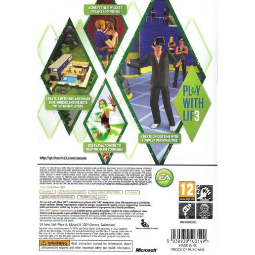 The Sims 3 Xbox 360 (Begagnad)