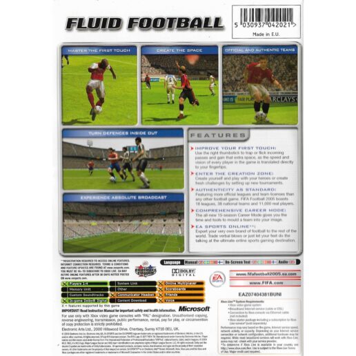 FIFA Football 2005 Xbox Nordic (Begagnad)