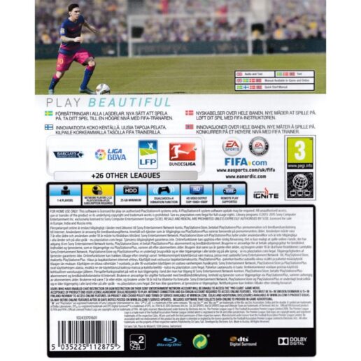 FIFA 16 Playstation 4 PS4 Nordic (Begagnad)