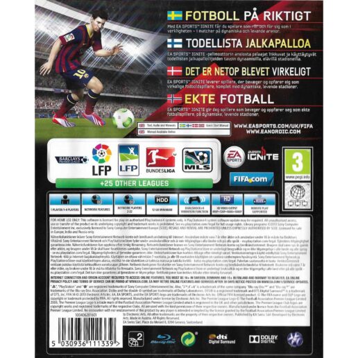 FIFA 14 Playstation 4 PS4 Nordic (Begagnad)