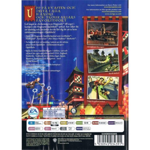 Harry Potter Världsmästerskapen i Quidditch PC CD Swedish (Begagnad)