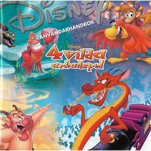 Disney 4 Vilda Arkadspel PC CD Swedish (Begagnad)