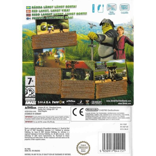 Shrek den Tredje Nintendo Wii Nordic (Begagnad)