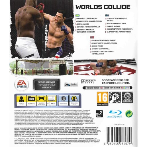 MMA Playstation 3 PS3 Nordic (Begagnad)