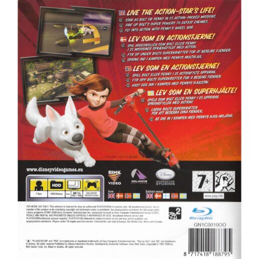 Bolt Playstation 3 PS3 Nordic (Begagnad)