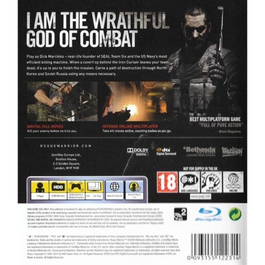 Rogue Warrior Playstation 3 PS3 (Begagnad)