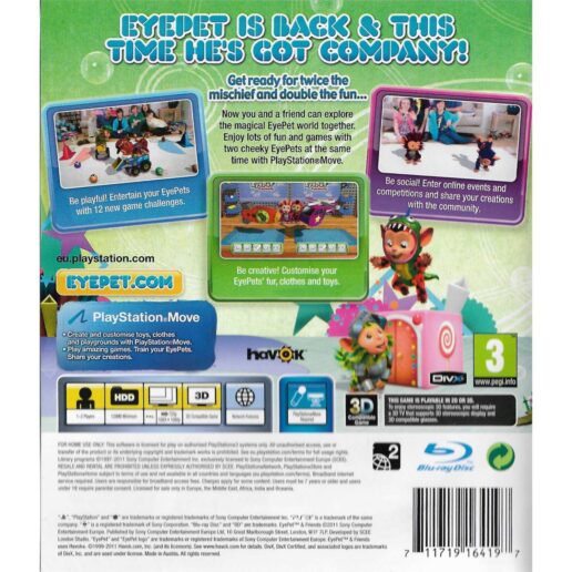 EyePet & Friends Playstation 3 PS3 (Begagnad)