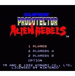 Super Probotector Alien Rebels Super Nintendo SNES SCN (Begagnad)