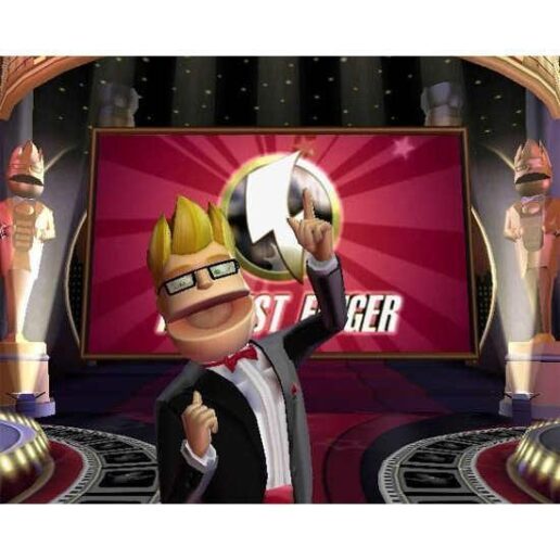 Buzz the Hollywood Quiz + Buzz kontroller Playstation 2 PS2 (Begagnad)