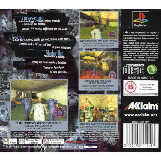 Shadow Man Playstation 1 PS1 (Begagnad)