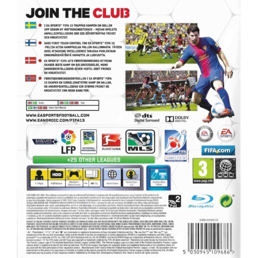 FIFA 13 Playstation 3 PS3 Nordic (Begagnad)