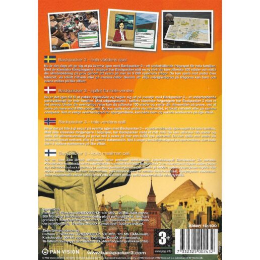 Backpacker 3 PC CD Nordic (Begagnad)