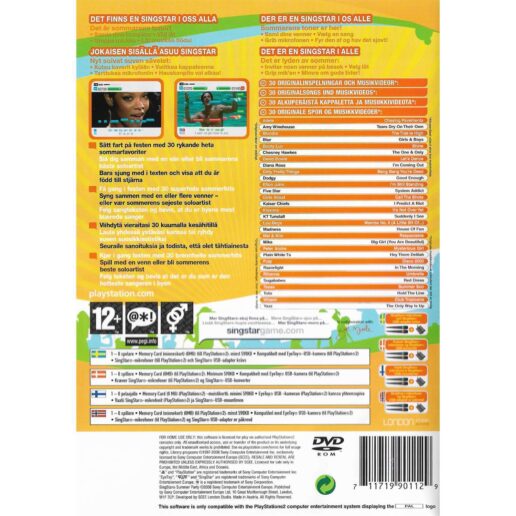 Singstar Summer Party + Singstar Mikrofoner Playstation (Begagnad)