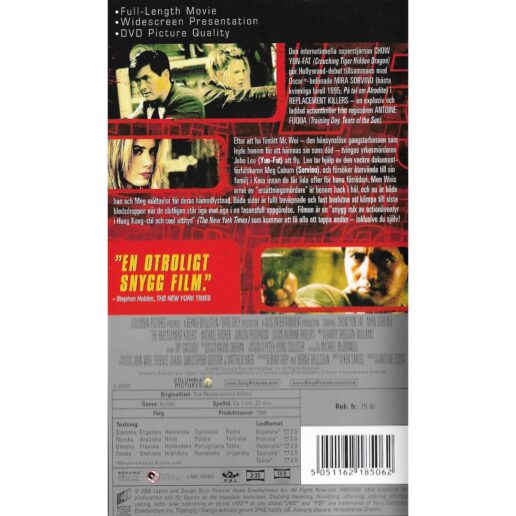 The Replacement Killers UMD Video Playstation Portable PSP Swedish (Begagnad)