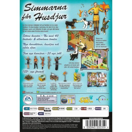 The Sims Unleashed Expansion Pack PC CD Swedish (Begagnad)