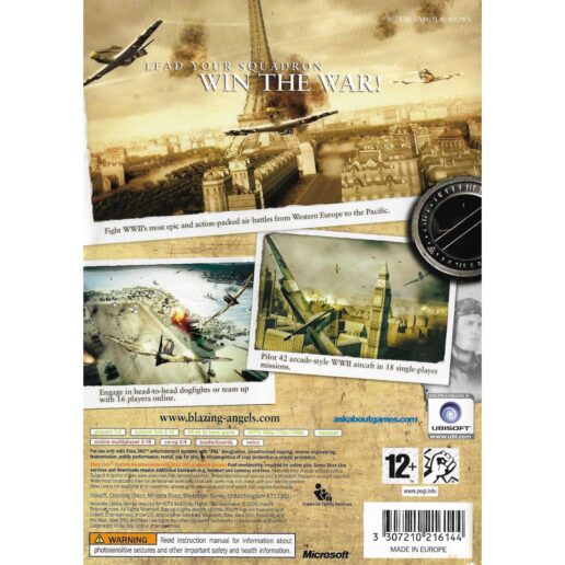 Blazing Angels Squadrons of WWII Xbox 360 (Begagnad)