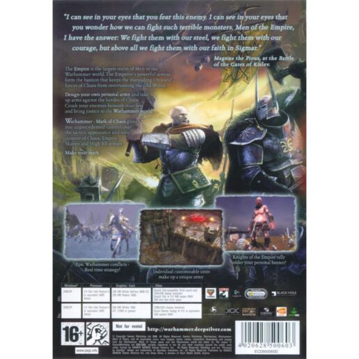 Warhammer Mark of Chaos PC DVD (Begagnad)