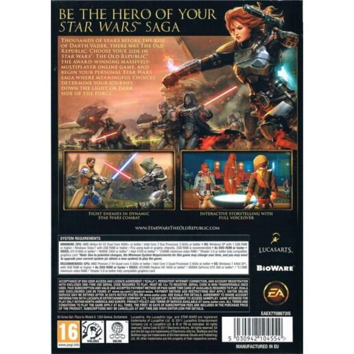 Star Wars The Old Republic PC DVD (Begagnad)