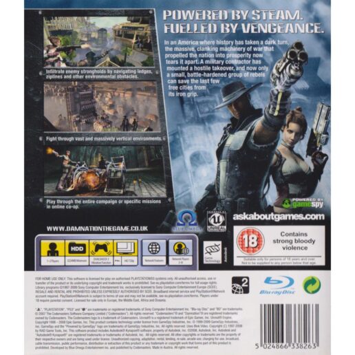 Damnation Playstation 3 PS3 (Begagnad)