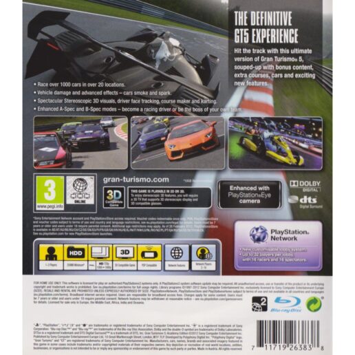 Gran Turismo 5 Academy Edition Playstation 3 PS3 (Begagnad)