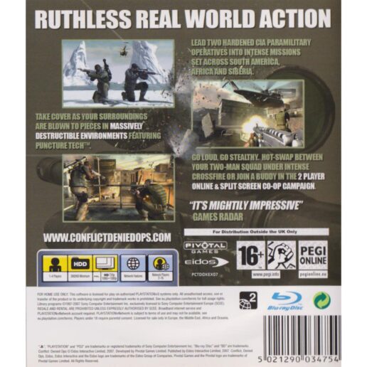 Conflict Denied Ops Playstation 3 PS3 (Begagnad)